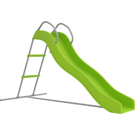 Qaba Qaba 5.7FT Outdoor Wave Slide with Climbing Step Ladder, Kids Ages 3-8