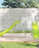 Qaba Qaba 5.7FT Outdoor Wave Slide with Climbing Step Ladder, Kids Ages 3-8 - 3