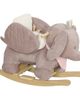 Qaba Qaba Baby Rocking Horse with Seat Kids Ride On Elephant Rocker with Realistic Sound and Safety Belt for Months - 1