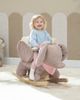 Qaba Qaba Baby Rocking Horse with Seat Kids Ride On Elephant Rocker with Realistic Sound and Safety Belt for Months - 2