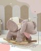 Qaba Qaba Baby Rocking Horse with Seat Kids Ride On Elephant Rocker with Realistic Sound and Safety Belt for Months - 3