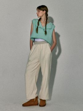 QUAFE FLEECE PANTS [IVORY]