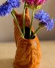 Quail Ceramics Orange Cat Bud Vase - 2