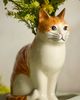 Quail Ceramics Orange Cat Vase - 2
