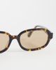 Quay Australia Quay could never slim rectangular sunglasses in yellow tort with tan lens - 2