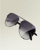 Quay Australia Quay High Key metal aviator sunglasses in black fade - 1