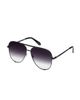 Quay Australia Quay High Key metal aviator sunglasses in black fade - 3