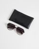 Quay Australia Quay High Key metal aviator sunglasses in chocolate brown - 3