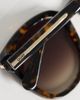Quay Australia Quay rent free large round sunglasses in neutral tort with brown gradient lenses - 2