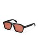 Quay Australia Quay Soundcheck large aviator sunglasses in black with peach polarized lens - 3
