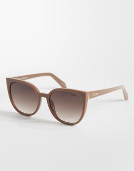 Quay Australia Quay staycation cat eye sunglasses in coffee brown
