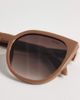 Quay Australia Quay staycation cat eye sunglasses in coffee brown - 2