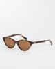 Quay Australia Quay talk nice narrow cat eye sunglasses in tortoise-Brown - 1
