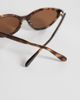 Quay Australia Quay talk nice narrow cat eye sunglasses in tortoise-Brown - 2