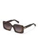 Quay Australia Quay Talk Show rectangle sunglasses in tortoiseshell with smoke lens-Brown - 3