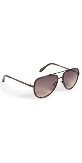 Quay Quay All In Medium Sunglasses Olive/Dark Fawn One
