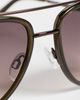 Quay Quay All In Medium Sunglasses Olive/Dark Fawn One - 5
