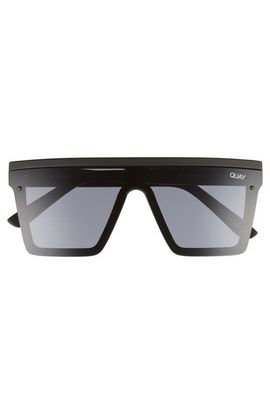 QUAY Quay Australia Hindsight 56mm Flat Top Shield Sunglasses