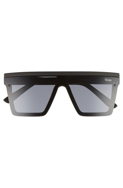 QUAY Quay Australia Hindsight 56mm Flat Top Shield Sunglasses