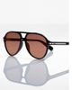 QUAY QUAY Day One 59mm Aviator Sunglasses - 5