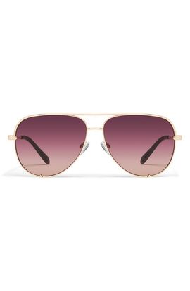QUAY QUAY High Key 64mm Extra Large Aviator Sunglasses