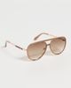 Quay Quay High Profile Sunglasses Camel/Sepia One - 4
