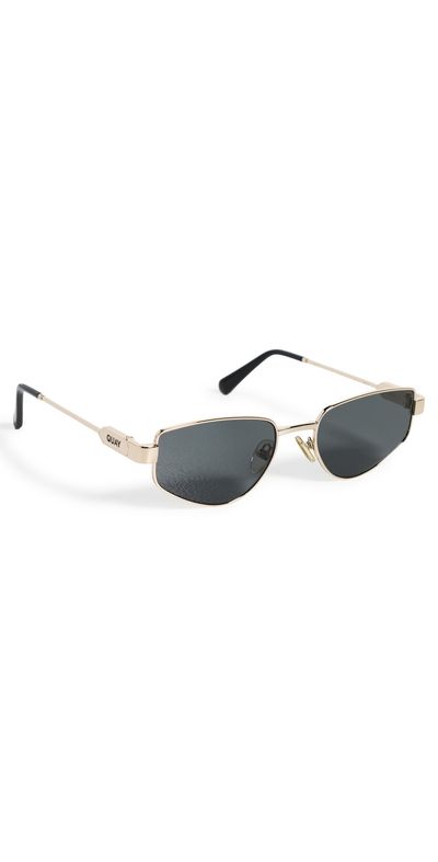 Quay Quay Hit Single Sunglasses Gold/Smoke One