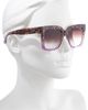 QUAY QUAY Icy 52mm Gradient Square Sunglasses - 2