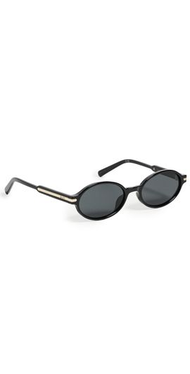 Quay Quay Nevermind Sunglasses Black/Smoke One