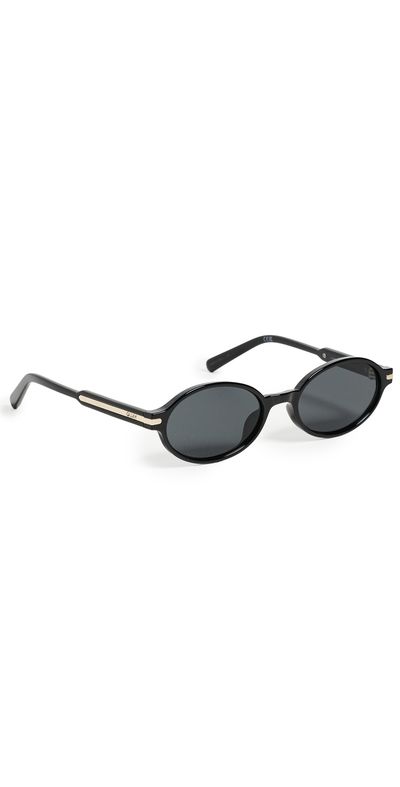 Quay Quay Nevermind Sunglasses Black/Smoke One