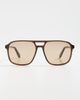 Quay Quay On The Fly Sunglasses Dark Brown/Tan One - 2