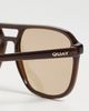 Quay Quay On The Fly Sunglasses Dark Brown/Tan One - 5