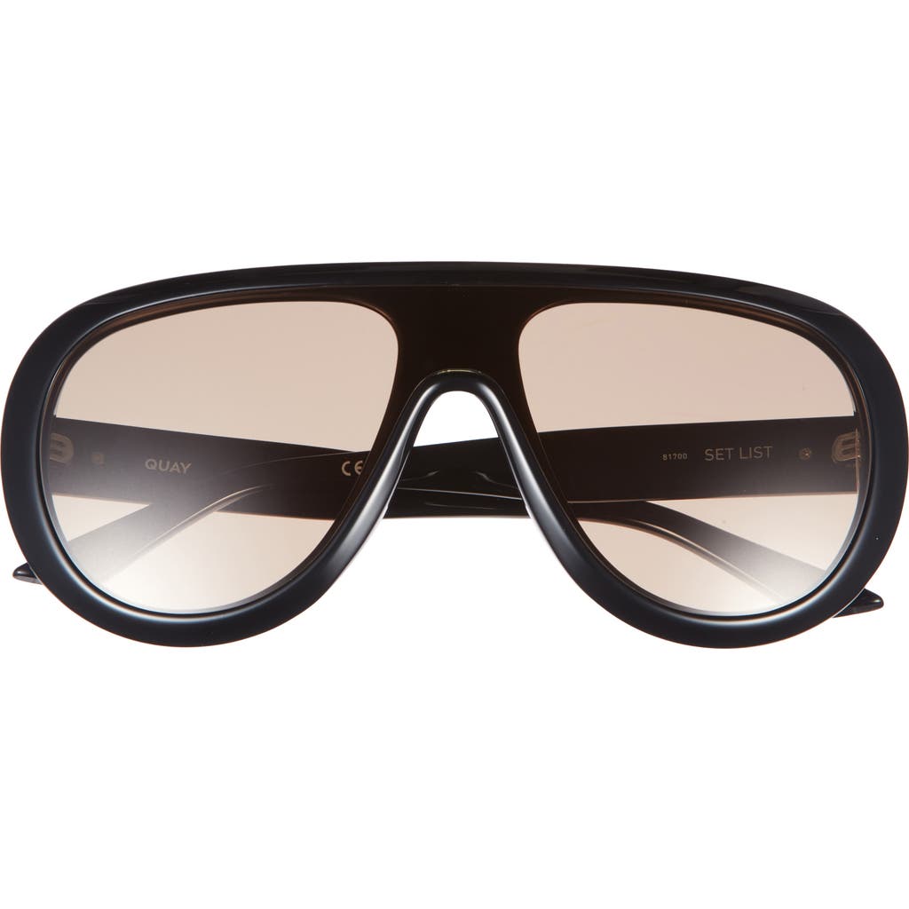 QUAY QUAY Set List 134mm Aviator Shield Sunglasses
