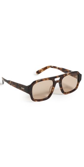 Quay Quay Why Not Sunglasses Amber Tort/Tan One