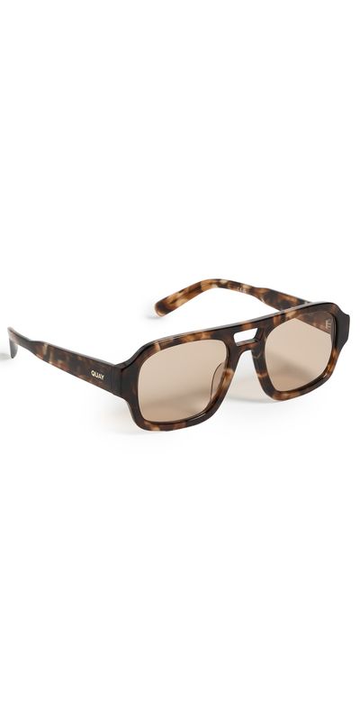 Quay Quay Why Not Sunglasses Amber Tort/Tan One