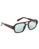 Quay Quay Why Not Sunglasses Dark Brown/Aqua One - 1