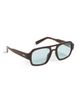 Quay Quay Why Not Sunglasses Dark Brown/Aqua One - 6