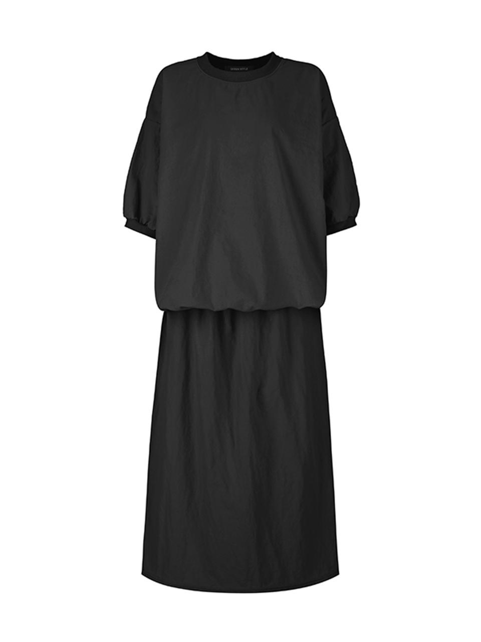 QUEEN STYLE Anorak Skirt Set-up (BLACK)