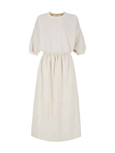 QUEEN STYLE Anorak Skirt Set-up [LT-BEIGE]