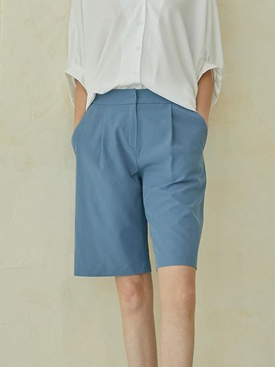 QUEEN STYLE Bermuda Lyra Shorts [SKY BLUE]