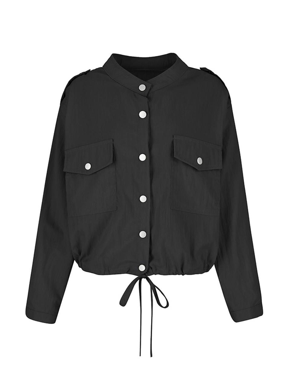 QUEEN STYLE Galaxy Snap String Jumper [BLACK]