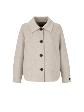QUEEN STYLE Handmade Short Coat [Light brown]