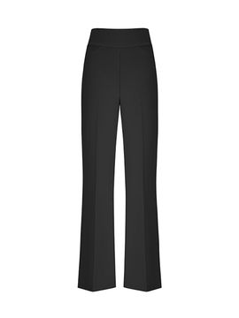 QUEEN STYLE Summer Ice Bootcut Pants [BLACK]
