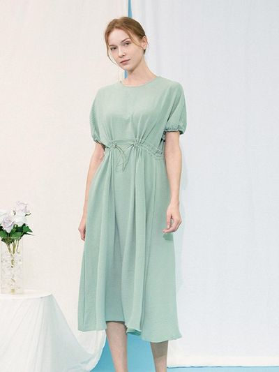 QUEEN STYLE Waist String Long Dress