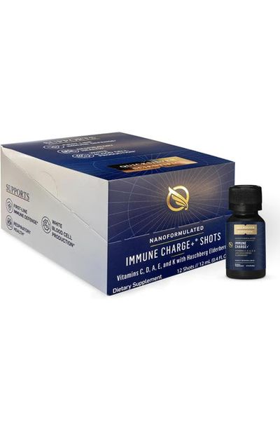 Quicksilver Scientific Quicksilver Scientific Immune Charge Supplement Portable Wellness Shots with Elderberry Vitamins C A D3 and K2