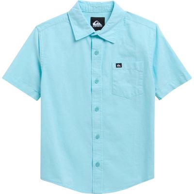 Quiksilver Quiksilver Kids' Classic Short Sleeve Cotton Button-Up Oxford Shirt