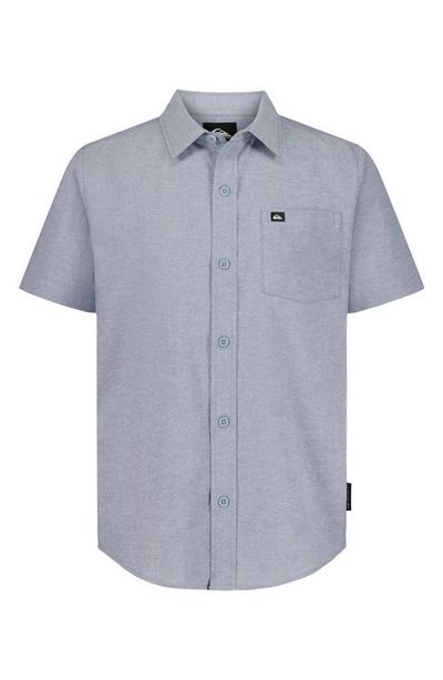 Quiksilver Quiksilver Kids' Oxford Classic Short Sleeve Cotton Button-Up Shirt