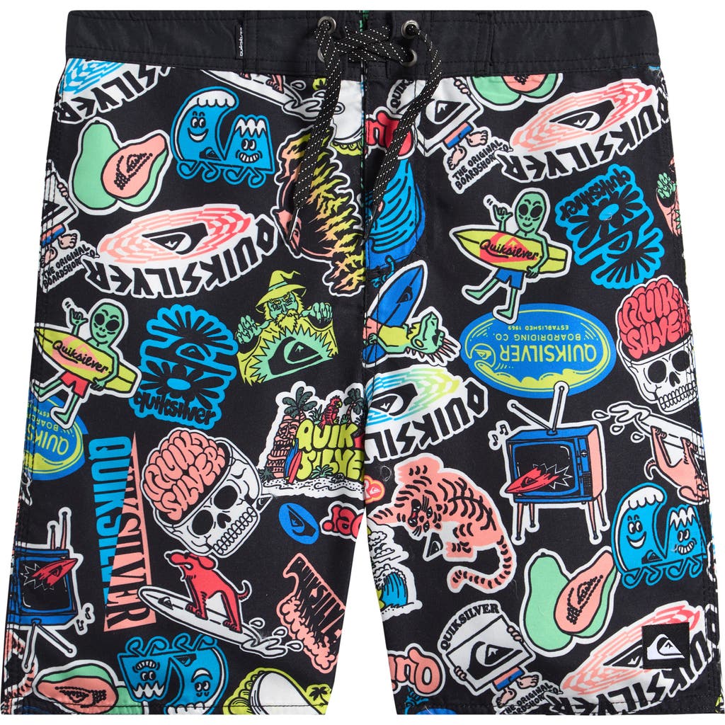 Quiksilver Quiksilver Kids' Print Everyday Straight Swim Trunks