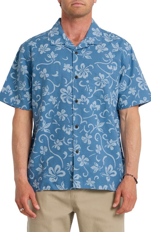 Quiksilver Quiksilver Lo-Biscus DNA Cotton & Linen Camp Shirt