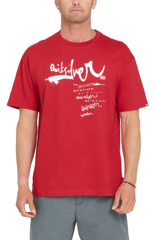 Quiksilver Quiksilver Young Guns Impaired Oversize Graphic Cotton T-Shirt
